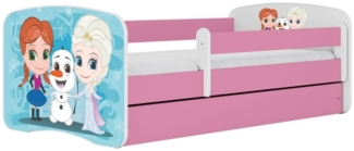 Raumhirsch Furniture Kinderbett 70x140, 80x160, 80x180 cm - Komplettset mit Matratze & Schublade (Bett für Mädchen, Einzelbett Kinder 2–12, mit Rausfallschutz & Lattenrost), verschiedene Farben & Designs