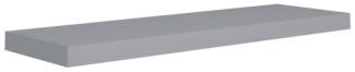 vidaXL Schweberegal Grau 80x23,5x3,8 cm MDF 323856