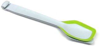 HAC24 Servierzange Küchenhelfer Salatbesteck Servierbesteck Teigschaber Nudelzange, 5in1 Kräuter Abstreifer Spaghetti Zange Servierzange Silikonschaber