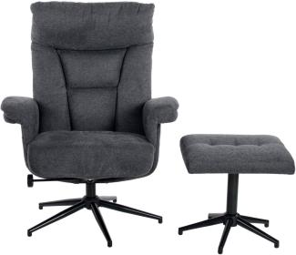 Duo Collection TV-Sessel Olvera, mit Hocker und Relaxfunktion, 360 Grad drehbar