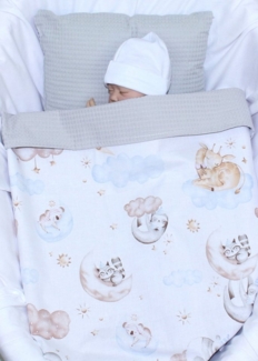 Babydecke Babydecke Waffelpiqué Baumwolle Kuscheldecke Kinderwagendecke, Primawela