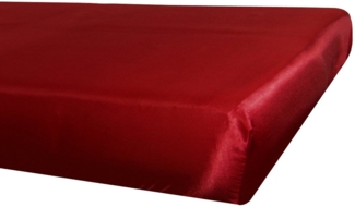 Spannbetttuch ca. 140x200 cm karmin-rot Glanz Satin anschmiegsam & edel beties