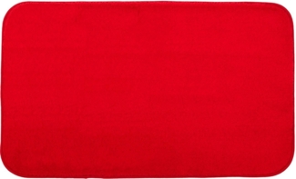 Gözze Badematte Rio Premium, Höhe 18 mm, rutschhemmend beschichtet, fußbodenheizungsgeeignet, schnell trocknend, Polyester, rechteckig, Badteppich, Uni Farben, waschbar, rechteckig & rund erhältlich