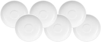 Villeroy & Boch Royal Mokka-/ Espressountertasse weiß ø 12 cm 6er Set - DS