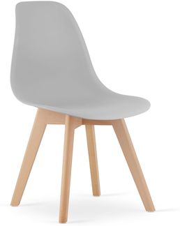Valora KITO Stuhl, ergonomisch, graue Holzbeine, für das Wohnzimmer