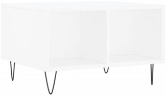 Couchtisch, Sofatisch Weiß 60x50x36,5 cm Holzwerkstoff