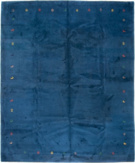 Morgenland Gabbeh Teppich - Indus - 395 x 309 cm - blau