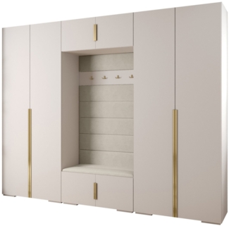 ABIKS MÖBEL Kompaktgarderobe INOVA 1 SATZ 9 Möbelset, Garderobe mit Kleiderstange und Regalen