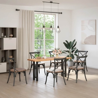 vidaXL Konsolentischbeine Schwarz 2 Stk. 28x(72-73) cm Stahl 4013292