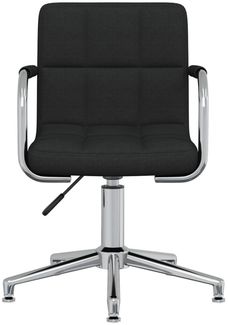 vidaXL Esszimmerstuhl Drehbar Schwarz Stoff 3088068