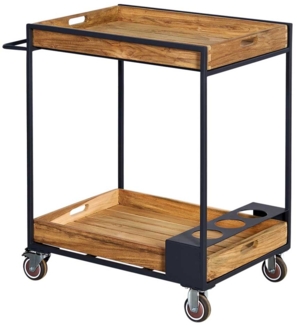 Servierwagen Olmo , Echtholz , Holzfarben , 71 x 79 x 44 cm