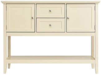 COSTWAY Konsolentisch, mit 2 Schubladen & Schränken