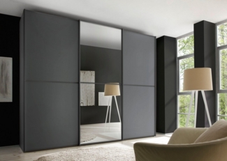 STAUD Schwebetürenschrank Sinfonie Plus, edles Design in hochwertiger Qualität, Made in Germany Mit Spiegeltüre und vier verschiedenen Ausstattungsvarianten