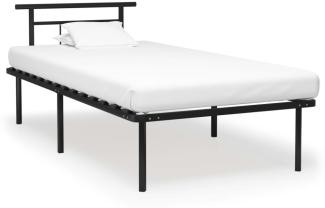 vidaXL Bettgestell Schwarz Metall 100x200 cm [324823]