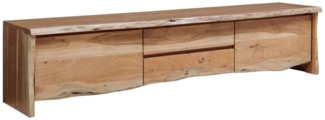 Massivmoebel24 TV-Board (TV-Board Akazie 220x45x50 natur lackiert PURE ACACIA #704)