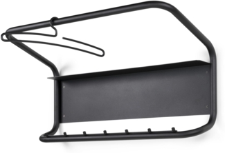 Spinder FLUX Garderobe: Modernes Design, Stahl, Schwarz