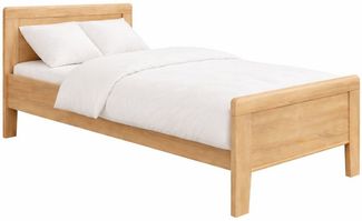 Seniorenbett 90x190 Eiche sägerauh Komfortbett höhenverstellbar - (3144)