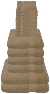 Julie Julsen Handtücher 16-Handtücher-Pastell Beige, Baumwolle (16-St)