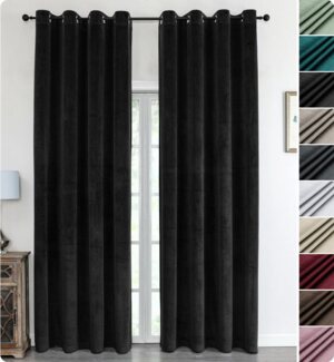 Beautex Verdunkelungsvorhang Samt Vorhang Ösen Gardine Velvet blickdicht abdunkelnd, Ösen (1 St), abdunkelnd