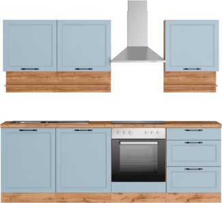 KOCHSTATION Küchenzeile KS-Lana, 240 cm breit, wahlweise mit oder ohne E-Geräte