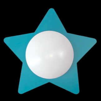 Deckenschale Stern, Petrol