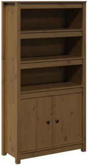 vidaXL Highboard Honigbraun 80x35x154 cm Massivholz Kiefer 823522