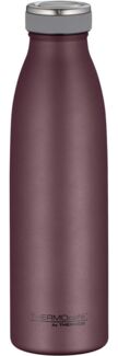 THERMOcafé by THERMOS TC BOTTLE burgundy mat 0,50l, Isolierflasche aus Edelstahl, kohlensäurefest, 12h heiß 24h kalt, Auslaufsicher, für Schule, Unterwegs & Büro