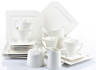 Retsch Arzberg Kaffeeservice Geschirr-Set, Service Fantastic (20-tlg), 6 Personen, Fine China-Porzellan, 20 Teile, für 6 Personen