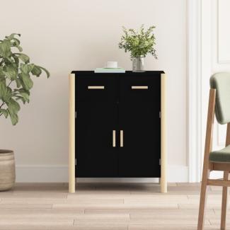 vidaXL Sideboard Schwarz 62x38x75 cm Holzwerkstoff 345676