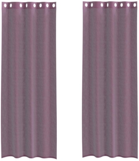 vidaXL Voile Vorhänge mit Ösen 2 Stk. Lila 140x300 cm 4102106