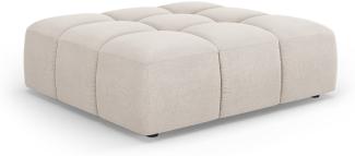 Micadoni Hocker Serena Strukturierter Stoff, Beige