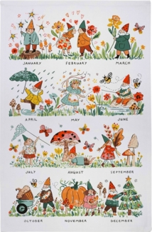 Ulster Weavers Geschirrtuch Gnome for the Holidays, (Set, 1-tlg, 1-teilig), 100% Baumwolle 48x74cm Blumen Küchentuch