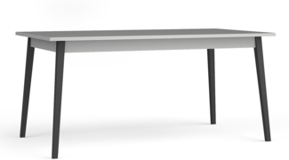 AX LIVING Esszimmer Tisch Irelis 180-220 cm Grau Schwarz Modern