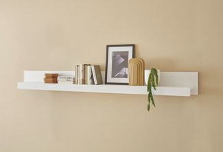 INOSIGN Wandboard Chester, modernes, zeitloses Wandregal, Wandhalter mit Stauraum, 1-tlg, vielseitig einsetzbares Hängeregel, 217 cm breit, Weiß Matt