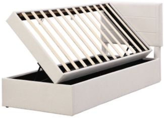 TavilaEcon Boxspringbett Polsterbett Einzelbett Gästebett Funktionsbett, mit Lattenrost aus Metallrahmen