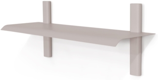 Spinder HOLA 2 Stahl Wandregal, Skandinavischer Stil, Silky Taupe