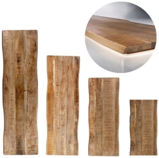 Trelevo® Arbeitsplatte Cosmic, Tischplatte, Mangoholz massiv, 26mm, lackiert