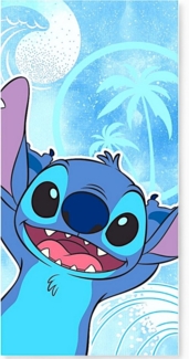 Lilo & Stitch Badetuch Stitch, Baumwolle, Strandtuch 70 x 140 cm
