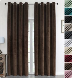 Beautex Verdunkelungsvorhang Samt Vorhang Ösen Gardine Velvet blickdicht abdunkelnd, Ösen (1 St), abdunkelnd