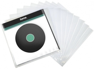 Hama Aufbewahrungsbox Hama LP-Außenhülle transparent (10 Stk) für Schallplatten. (10 Stück im Set, 10 Stück im Set)
