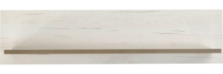 Wandboard Milano / Marbella , Holzwerkstoff , Weiß, Holzfarben , 122 x 30 x 24 cm
