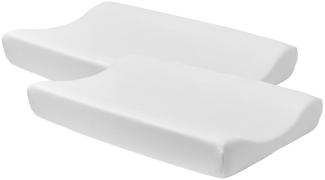 Meyco Baby Wickelauflagenbezug Uni White (2-tlg), 50x70cm