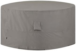 Madison Gartenmöbel-Abdeckung, rund, Ripstop-Polyester grau, Ø 200x85 cm