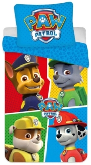 Paw Patrol Kinder-Bettwäsche Set mit 4 verschiedenen Charakteren 100x135 cm