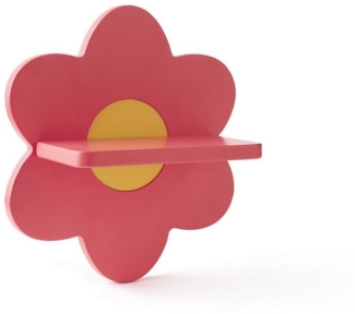 Kids Concept Wandregal Regalbrett Blume rosa 30 x 27 x 12cm aus Holz - Motiv für Kinder