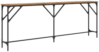 vidaXL Konsolentisch Altholz 200 x 29 x 75 cm Schichtholz und Metall 871340