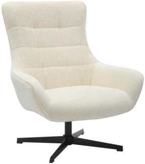 Sessel Chenillestoff Beige