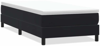 vidaXL Boxspringbett ohne Matratze Schwarz 90x210 cm Samt 3315809