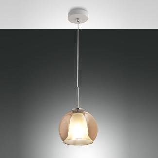 Fabas Luce 3599-40-125 Pendelleuchte Bretagna 1-flammig amber 22cm