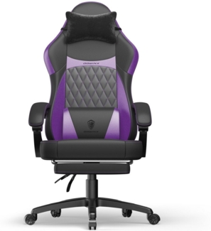 Dowinx Gaming-Stuhl Premium Gaming-Sessel, Ergonomischer Rennstuhl mit Lendenstütze (1 St), Höhenverstellbar und 360° drehbar